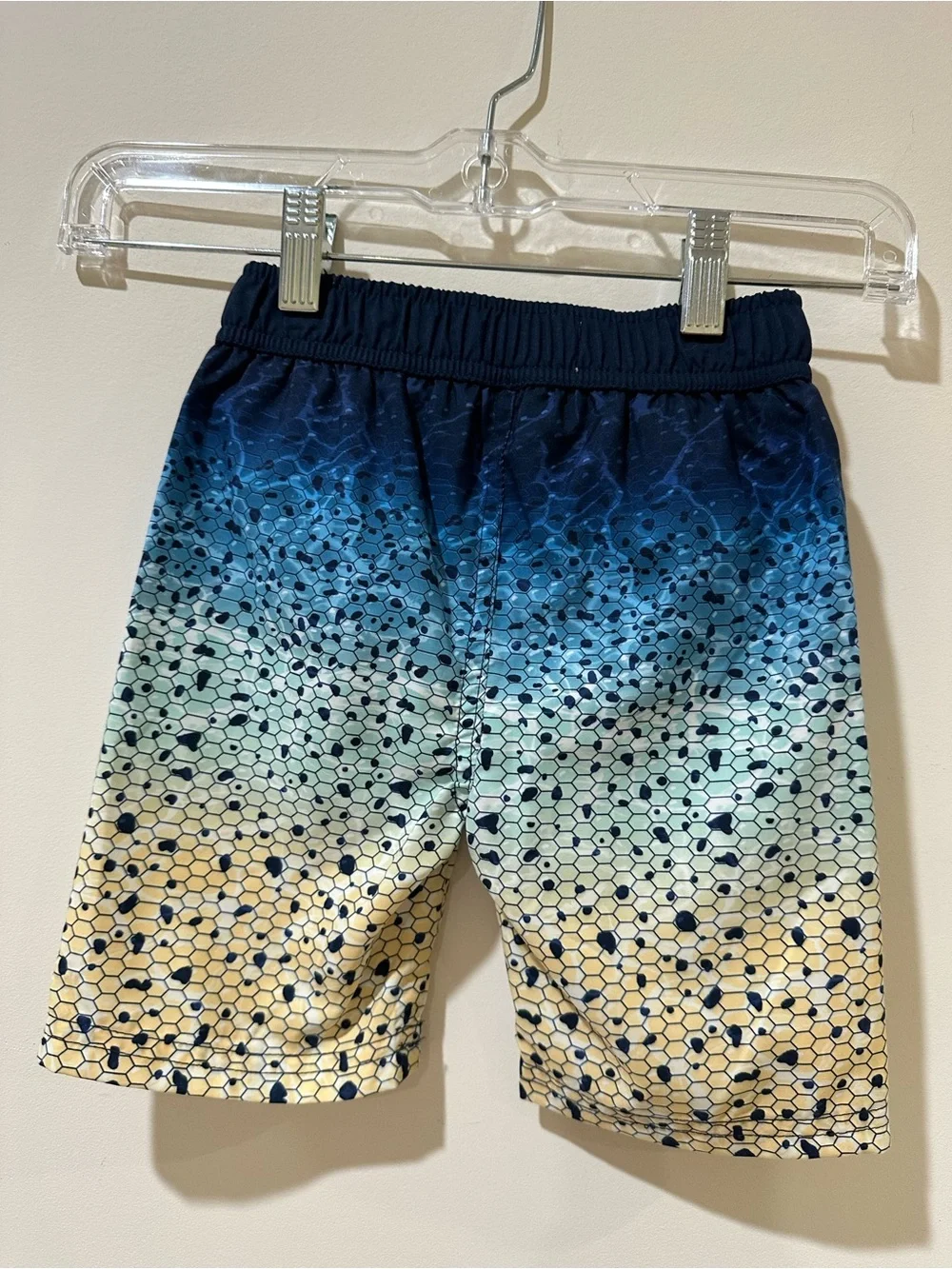 NWT Ocean + Coast Boys Swim Trunks 3T Blue Gradient Fishing Performance